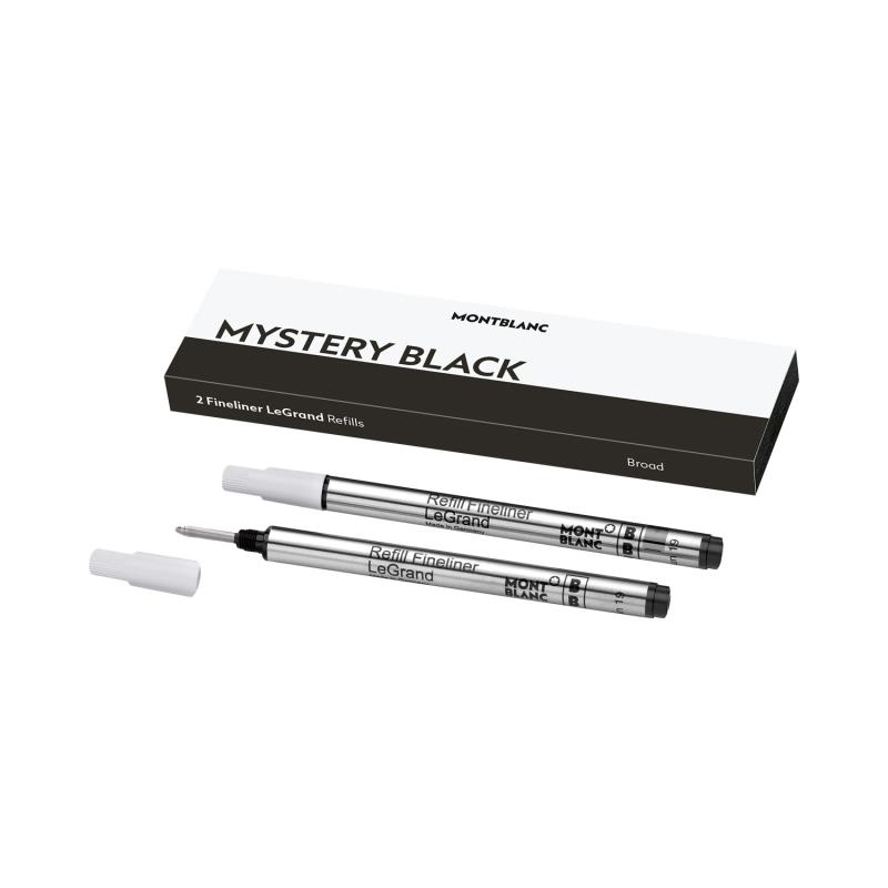Montblanc 128250 LeGrand Fineliner Refill Broad (Pack Of 2) - Mystery Black