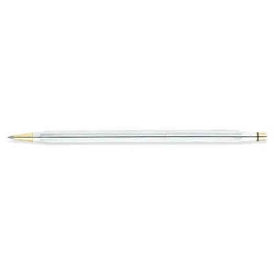 Cross 3302 Classic Century Medalist Ballpoint Pen Chrome With Gold Trims
