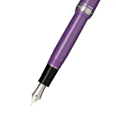 Sailor Professional Gear Slim "Sapporo" Fountain Pen ( 14K Broad ) - Purple With Rhodium Trims