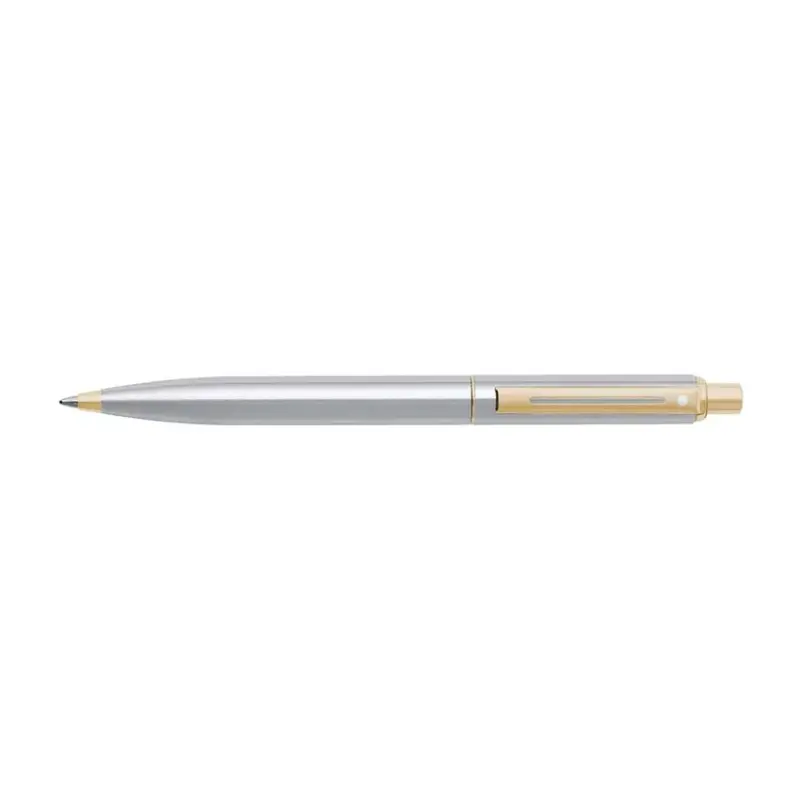 Sheaffer Sentinel 325 Brushed Chrome Ballpoint pen with Gold Tone Trim