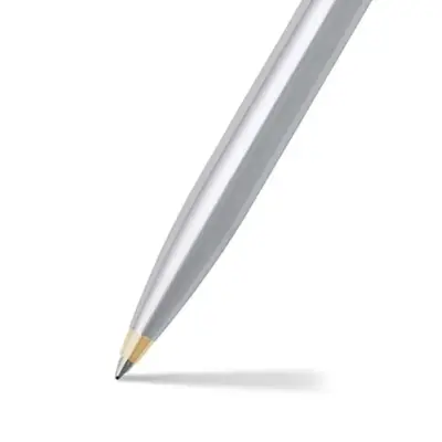 Sheaffer Sentinel 325 Brushed Chrome Ballpoint pen with Gold Tone Trim