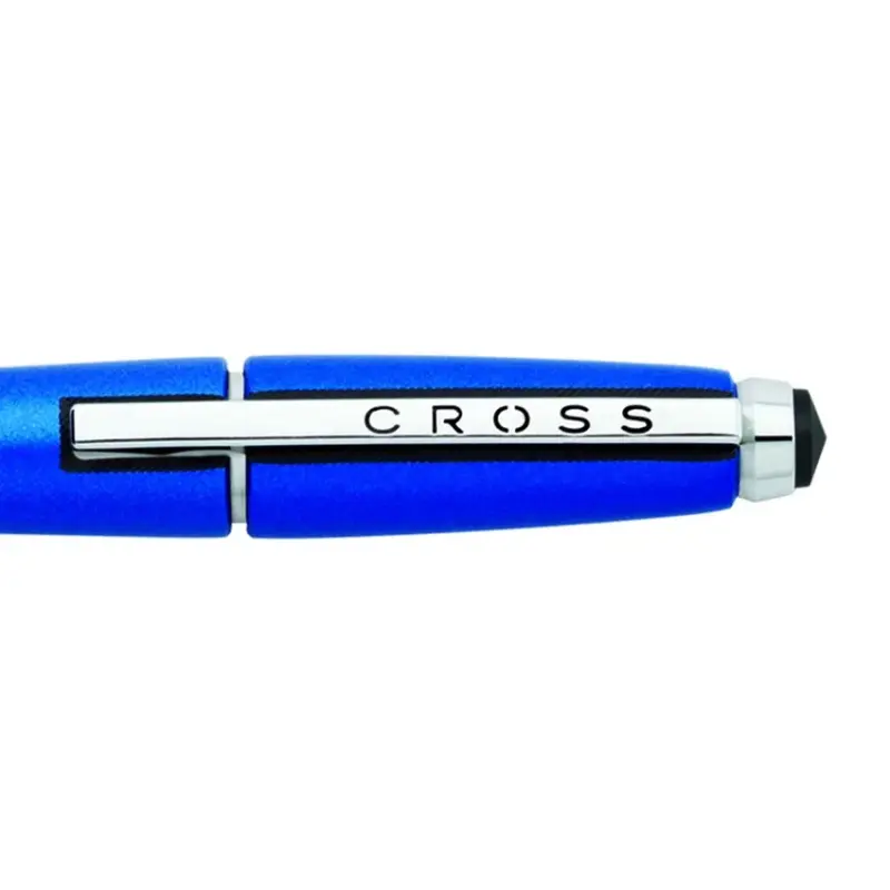 Cross AT0555-3 Edge Rollerball Pen Blue with Chrome Trims