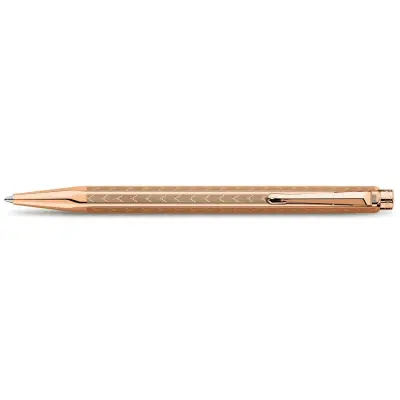 Caran d'Ache Ecridor Chevron Gilded Ballpoint Pen Gold