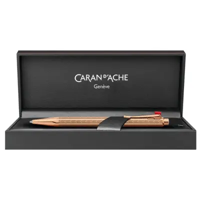 Caran d'Ache Ecridor Chevron Gilded Ballpoint Pen Gold