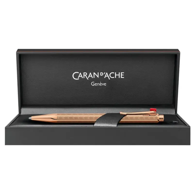 Caran d'Ache Ecridor Chevron Gilded Ballpoint Pen Gold