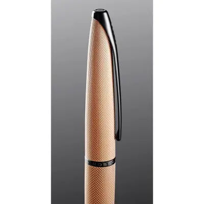 Cross 885-42 ATX Rollerball Pen Brushed Rose Gold With Black Trims