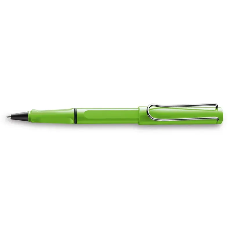 Lamy Safari 313 Rollerball Pen Green With Chrome Plated Clip