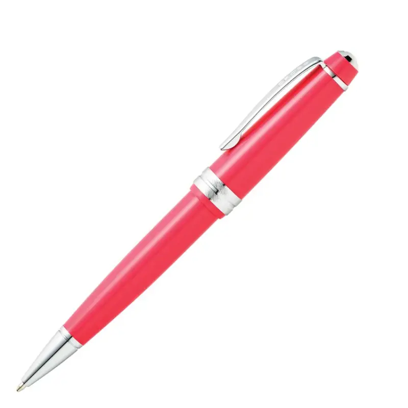 Cross AT0742-5 Bailey Light Ballpoint Pen Coral with Chrome Trims