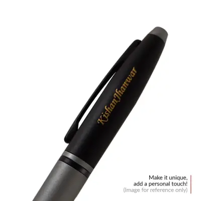 Cross AT0116-26MJ Calais Lacquer Fountain Pen Gray And Black