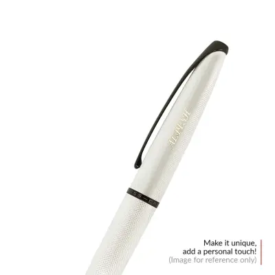 Cross 882-43 ATX Ballpoint Pen Brushed Chrome With Black Trims