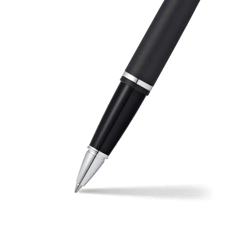 Cross AT0115-14 Calais Rollerball Pen Matte Black with Chrome Trims