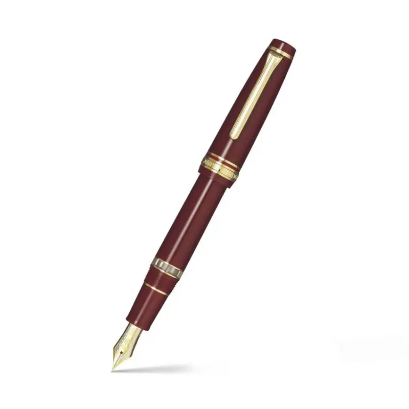 Sailor Professional Gear Realo Fountain Pen (21K Medium) - Maroon With Gold Trims