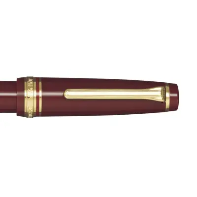 Sailor Professional Gear Realo Fountain Pen (21K Medium) - Maroon With Gold Trims