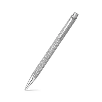 Caran d'Ache Ecridor Venetian Set Ballpoint Pen and Leather Case - Palladium