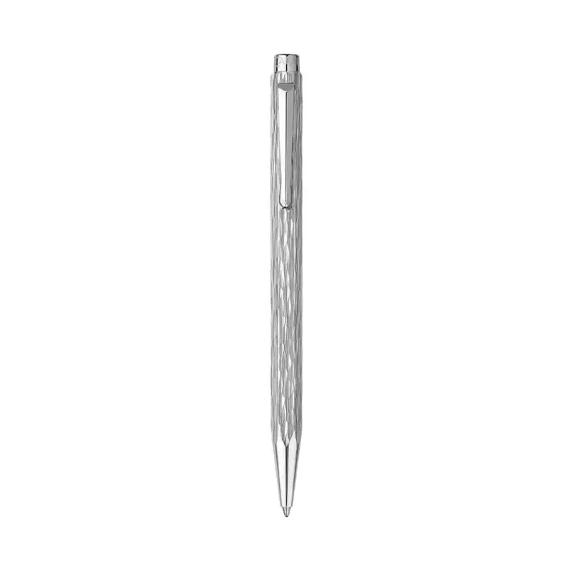 Caran d'Ache Ecridor Venetian Set Ballpoint Pen and Leather Case - Palladium