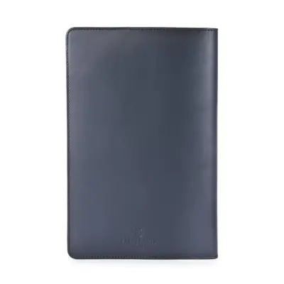 Lapis Bard Ducorium A5-Size Leather Notebook Jacket - Navy Blue