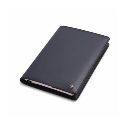 Lapis Bard Ducorium A5-Size Leather Notebook Jacket - Navy Blue
