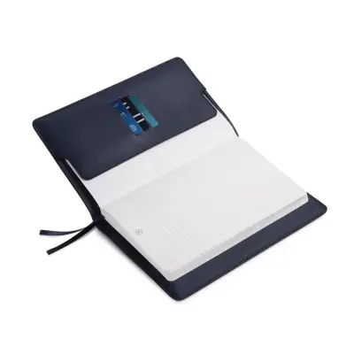Lapis Bard Ducorium A5-Size Leather Notebook Jacket - Navy Blue