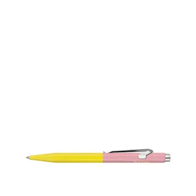 Caran d'Ache 849 Bille Paul Smith Ballpoint Pen - Chartreuse Yellow And Rose Pink