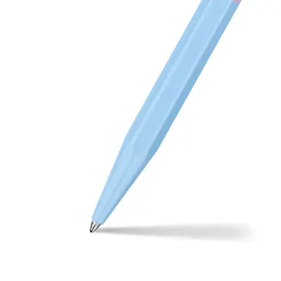 Caran d'Ache 849 Bille Paul Smith Ballpoint Pen - Sky Blue And Lavender