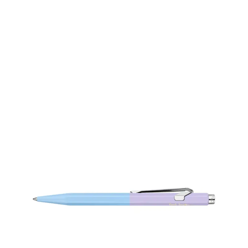 Caran d'Ache 849 Bille Paul Smith Ballpoint Pen - Sky Blue And Lavender