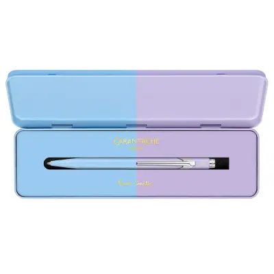 Caran d'Ache 849 Bille Paul Smith Ballpoint Pen - Sky Blue And Lavender