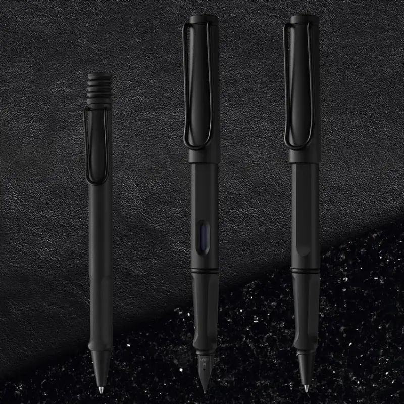 Lamy Safari 317 Rollerball Pen Matte Black With Black Plated Clip