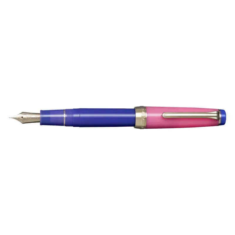 Sailor Professional Gear 'The Pillow Book' Fountain Pen (21K Medium) - Spring Sky With Rodhium Trims