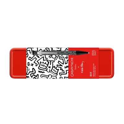 Caran d'Ache 849 Xmas23 Keith Haring Ballpoint Pen - Black