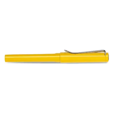 Lamy Safari 018 Fountain Pen Broad Yellow With Chrome Plated Clip