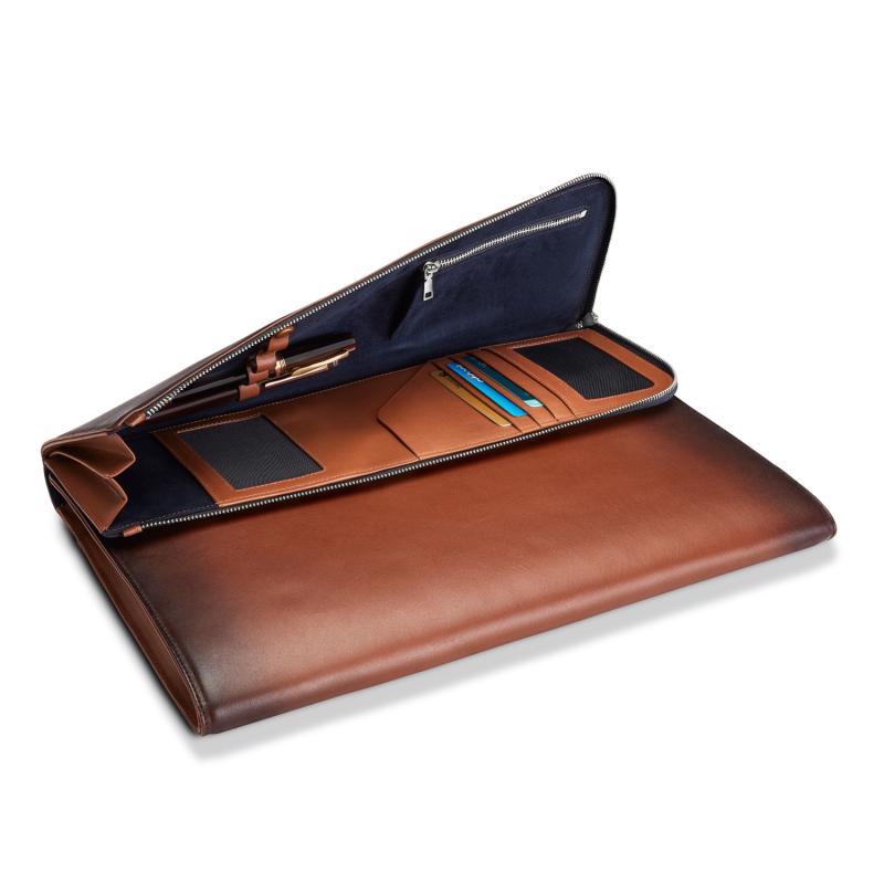 Leather Bexley 13-inch Chrome Trims Laptop Sleeve