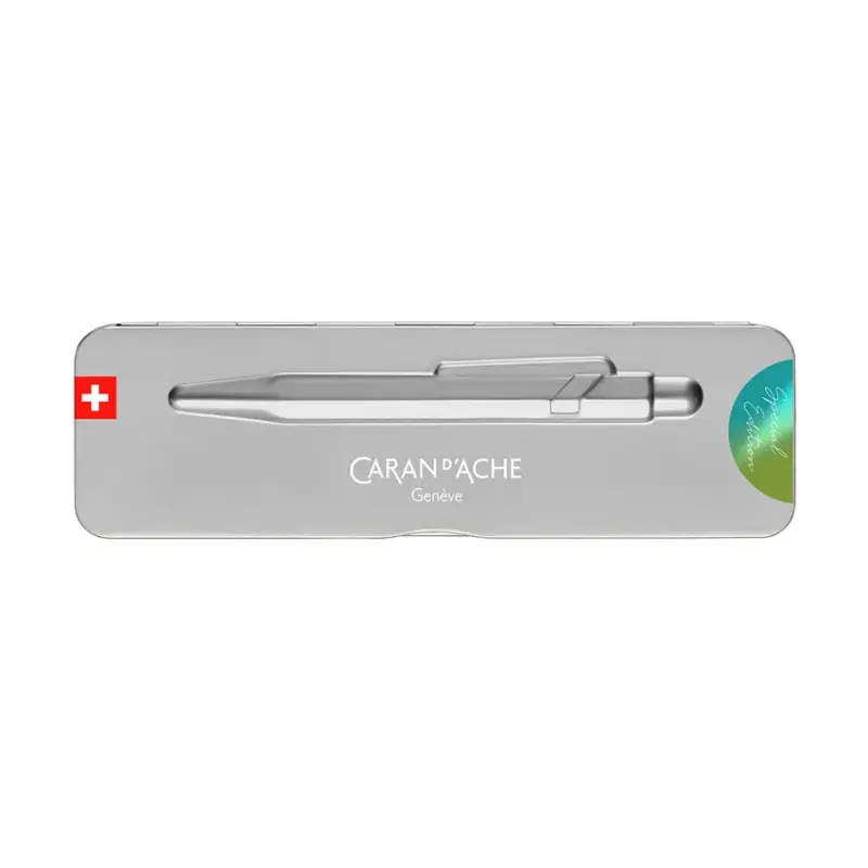Caran d'Ache 849 Claim Your Style Ed. 5, arctic green in grey slimpack Ballpoint Pen