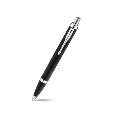 Parker IM Metal Black Chrome Trim Ballpoint Pen