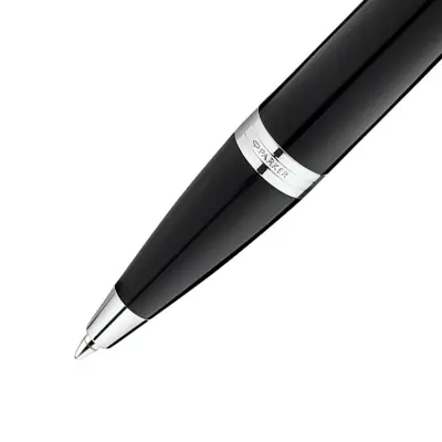 Parker IM Metal Black Chrome Trim Ballpoint Pen