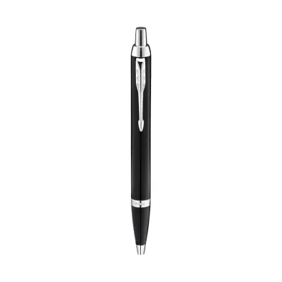 Parker IM Metal Black Chrome Trim Ballpoint Pen