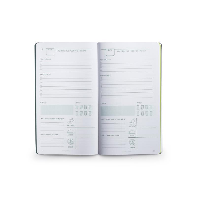 Sheaffer Quikfill 90 GSM Goal Notebook Pack of 2 - Green