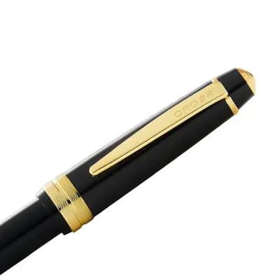 Cross Bailey Light Black Resin Fountain Pen with Gold Trims - Fine