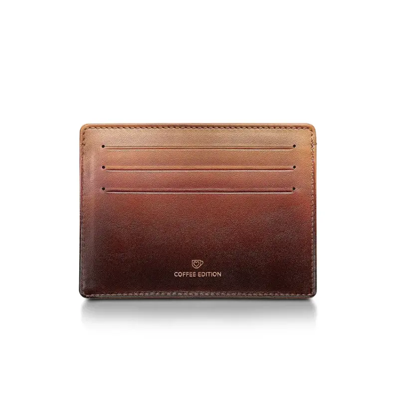 Sheaffer Gift Set VFM 9428 Coffee Edition Ballpoint Pen with Regal Brown PVD Trims and Credit Card Holder - Matt Brown
