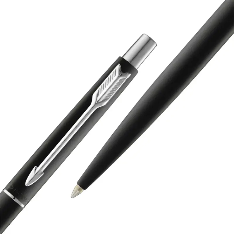 Parker Classic Matte Black Ballpoint Pen With Chrome Trim