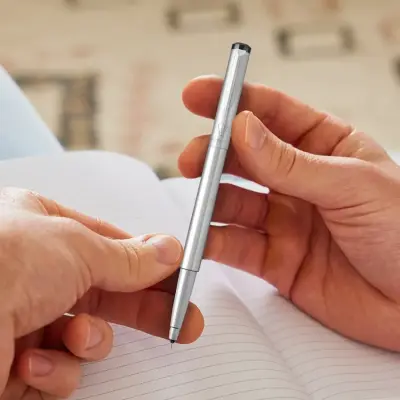 Parker Vector Stainless Steel Rollerball Pen With Chrome Trim