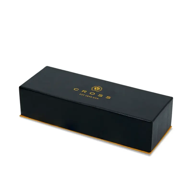 Cross AT0455-6 Bailey Rollerball Pen Chrome with Gold Trims