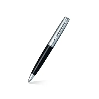 Sheaffer Gift Set 300 Ballpoint Pen with Business Card Holder Glossy Black with Chrome Trims