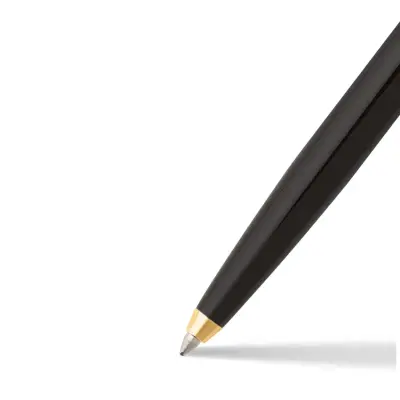 Sheaffer SAGARIS 9475-K Gloss Black Barrel and Chrome Cap Ballpoint Pen With Gold Tone trim