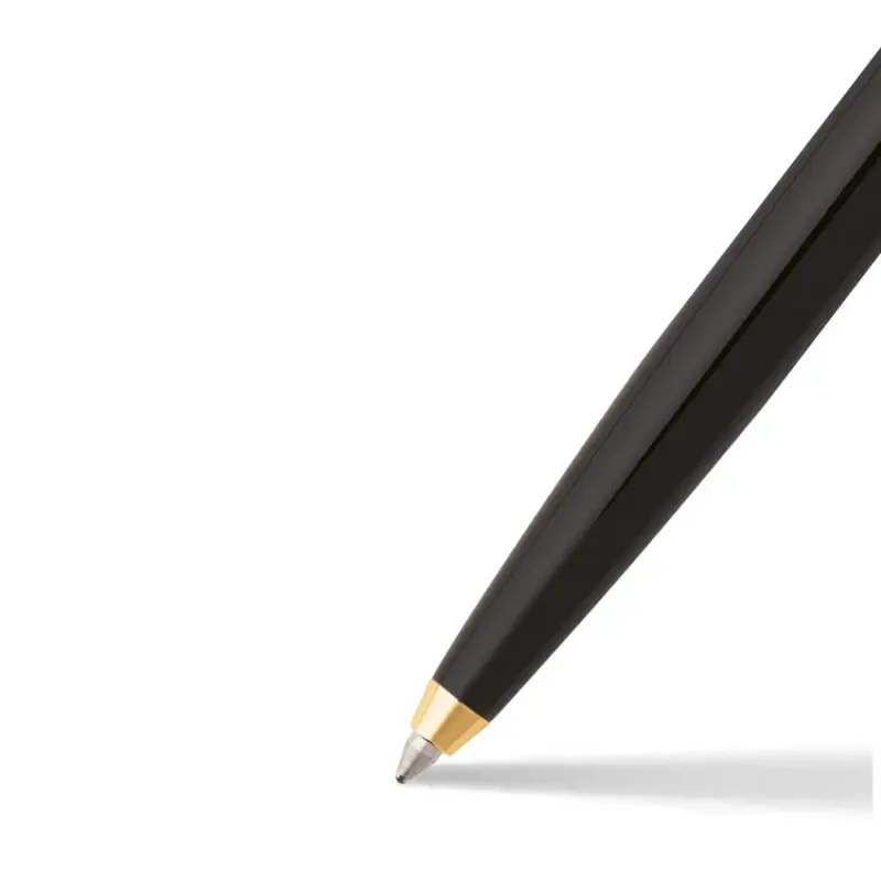 Sheaffer SAGARIS 9475-K Gloss Black Barrel and Chrome Cap Ballpoint Pen With Gold Tone trim